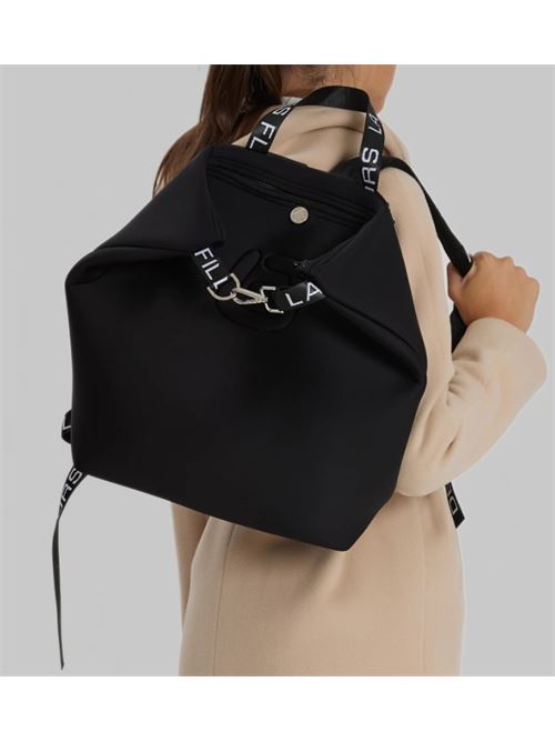 Ambre Tekno Fabric Backpack Black LA FILLE DE FLEURS | AMBRETF\17.416
